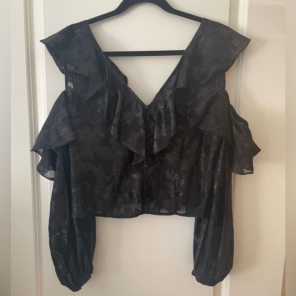 H&M - black top - size 10